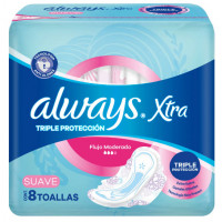 ALWAYS XT.TRIPLE PROT.SUAVE x8Un. DIA