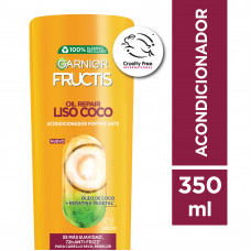 Acondicionador Fructis Liso Coco 350ml 