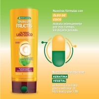 Acondicionador Fructis Liso Coco 350ml 