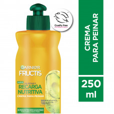 Crema Para Peinar Fructis Recarga Nutritiva 250ml 