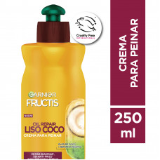 Crema Para Peinar Fructis Liso Coco 200ml 