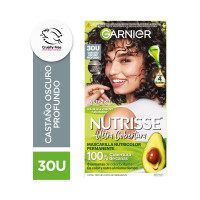 Kit Tintura Nutrisse Ultra Cobertura Tono 30 Castaño Oscuro Profundo