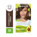 Kit Tintura Nutrisse Clasico Tono 51 Castaño Claro Cenizo