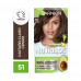 Kit Tintura Nutrisse Clasico Tono 51 Castaño Claro Cenizo