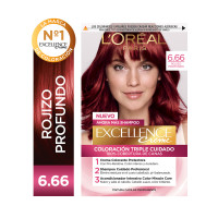 Kit Tintura Excellence Creme Tono 6.660 Rojo Profundo