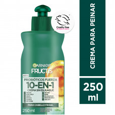 Crema Para Peinar Fructis Probióticos Fuerza 250ml
