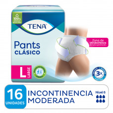 TENA PANTS CLASICO LARGE 16 U                                         