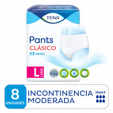 TENA PANTS CLASICO LARGE 8 U                                          