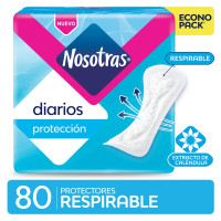 NOSOTRAS PROT.DIARIO RESPIRABLE x80 Un.
