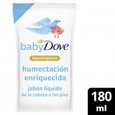 DOVE BABY JAB.LIQ.REP. x180ml. ENRIQ.